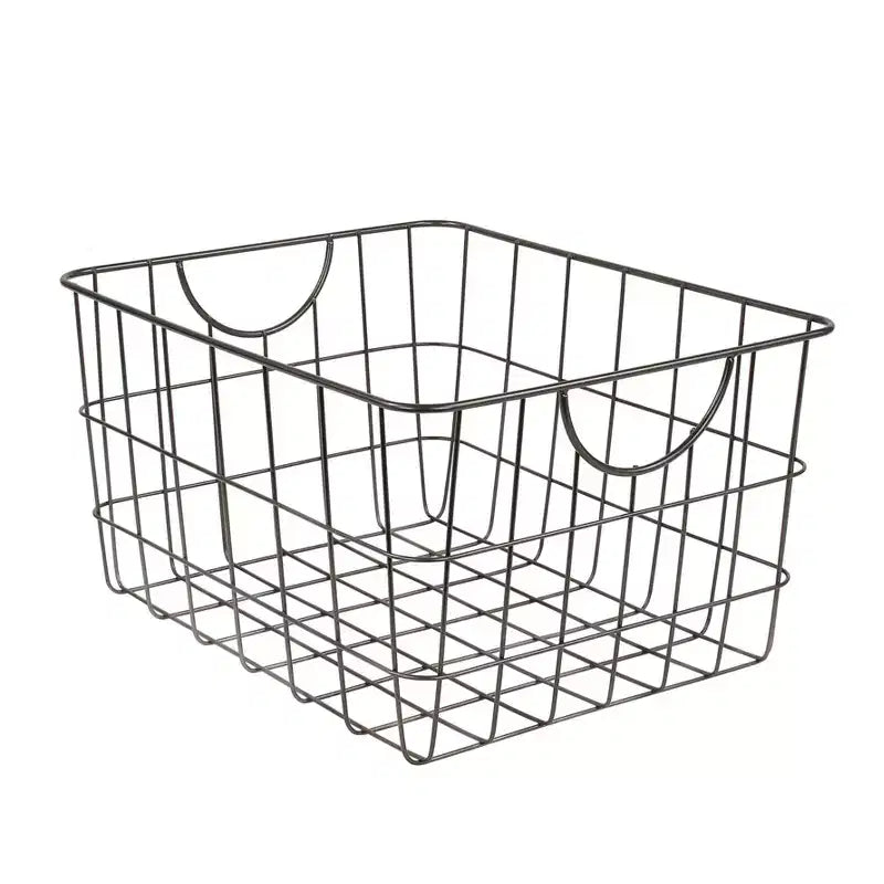 Spectrum Diversified Utility Basket Silver: Metal Wire Storage, No Assembly, Universal Use, 12.25" H, Multicolored