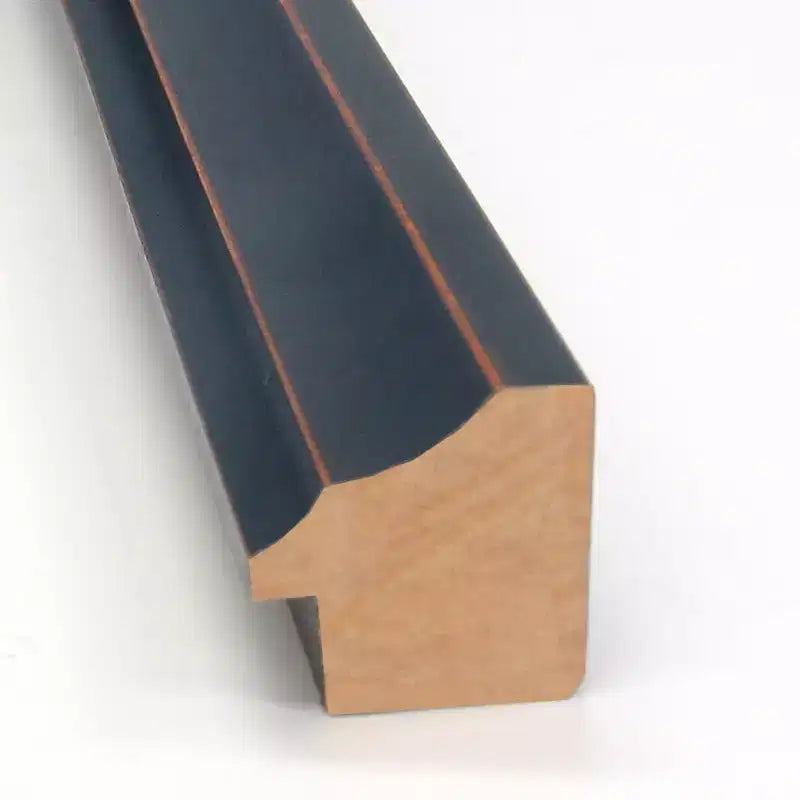 Specchio rettangolare da parete in bronzo scuro, monoposto, 75 x 60 cm