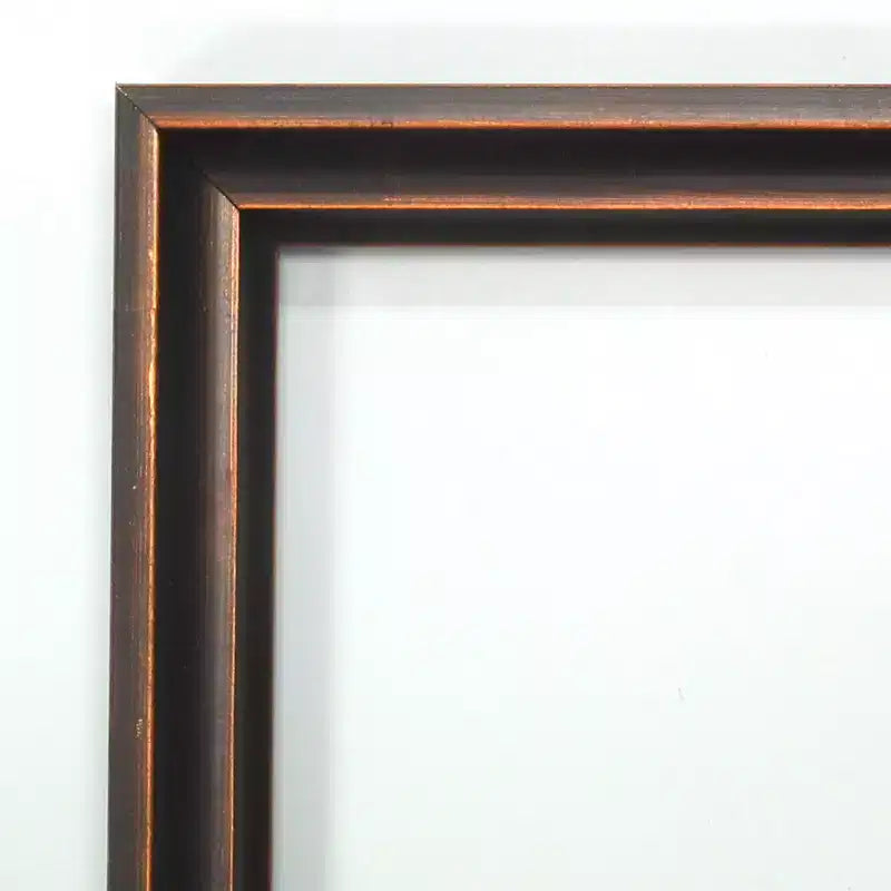 Specchio rettangolare da parete in bronzo scuro, monoposto, 75 x 60 cm