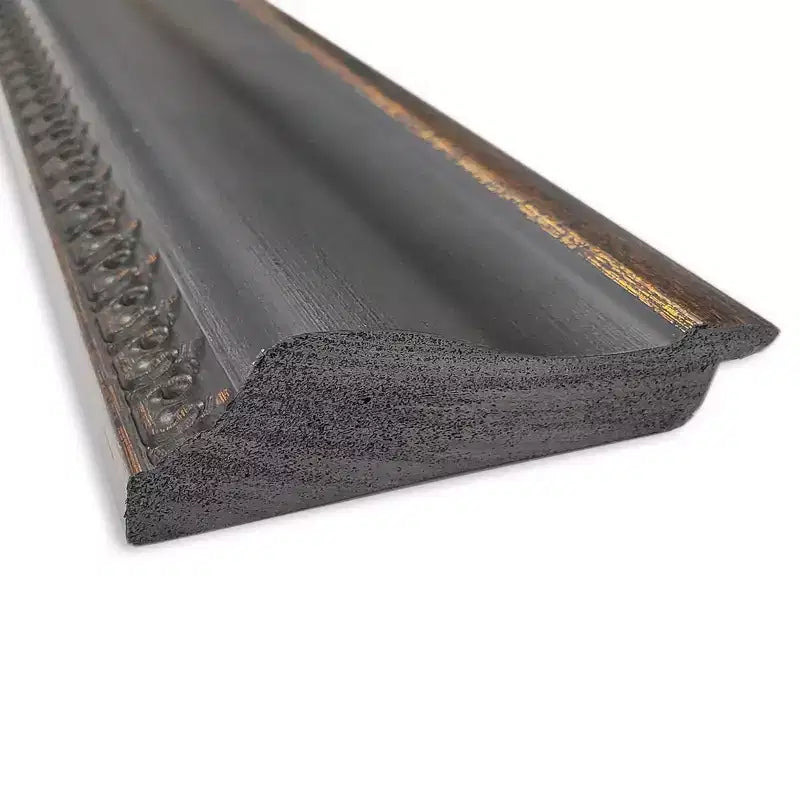 Specchio da parete rettangolare con cornice in bronzo nero, singolo, 24" x 30"