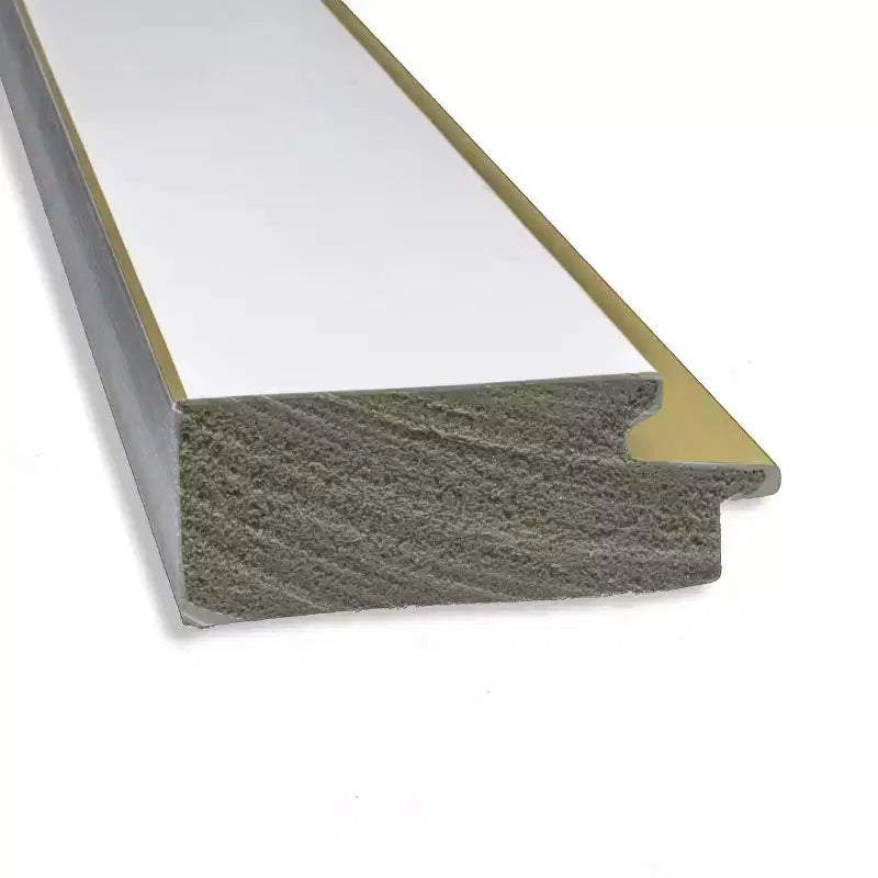 Specchio da parete rettangolare incorniciato bianco e oro – Singolo, 33,25" x 27,25"
