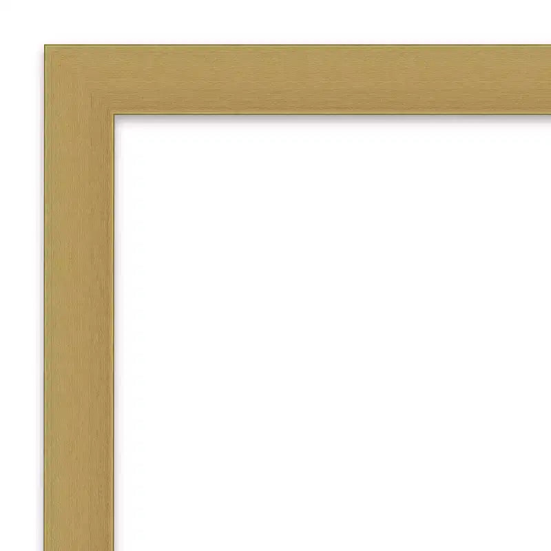 Specchio da parete per bagno Grace non smussato 30" x 30" oro spazzolato - Amanti Art: Cornice quadrata in polistirene, montaggio a parete