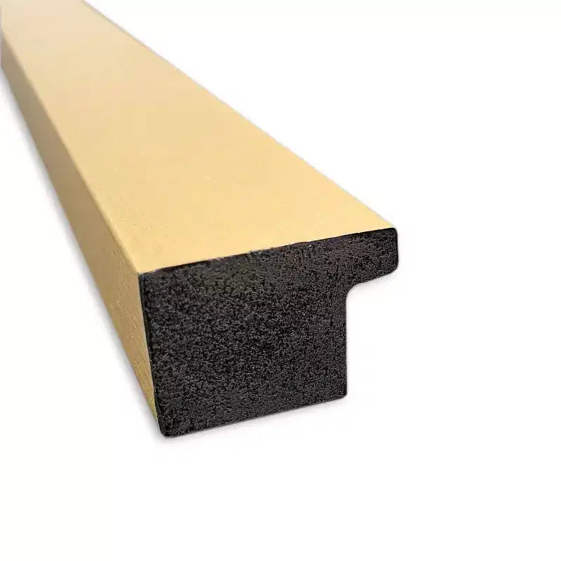 Specchio da parete quadrato con cornice stretta color oro spazzolato 71x71 cm, singolo