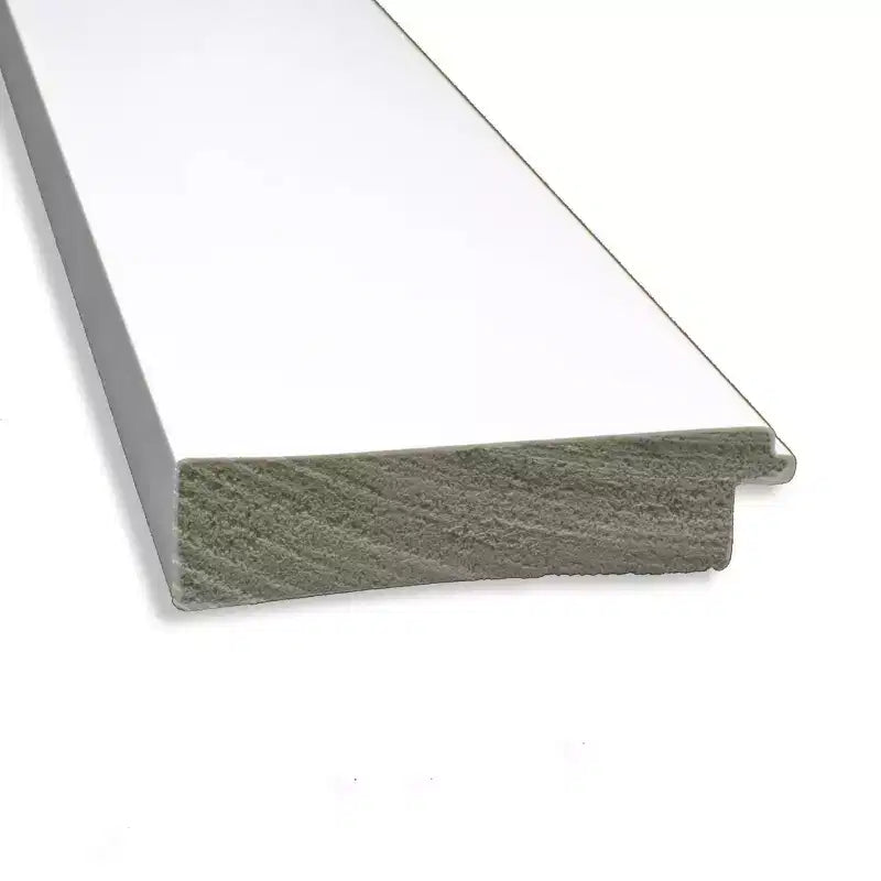 Specchio da parete rettangolare con cornice bianca, stile moderno, 1 persona, 85 x 70 cm