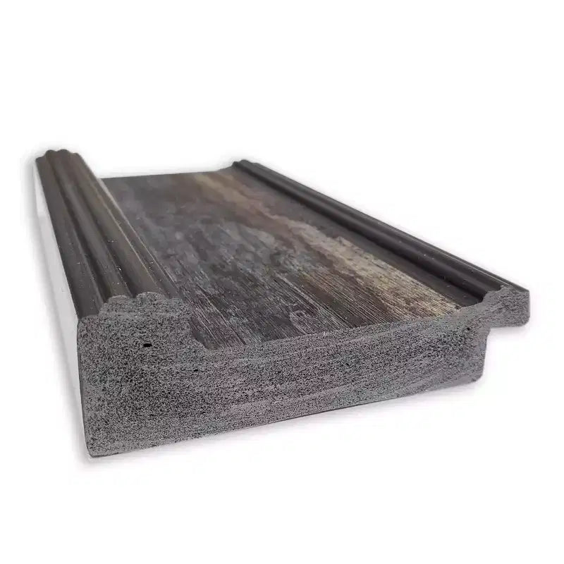 Specchio da parete rettangolare con cornice nera in carboncino, singolo