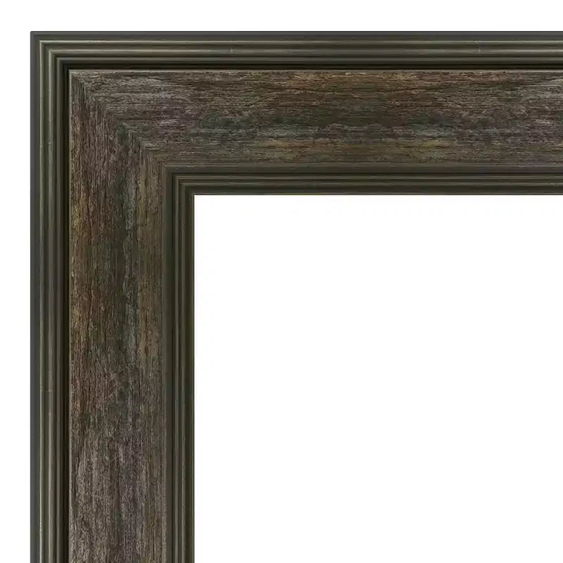 Specchio da parete rettangolare con cornice nera in carboncino, singolo