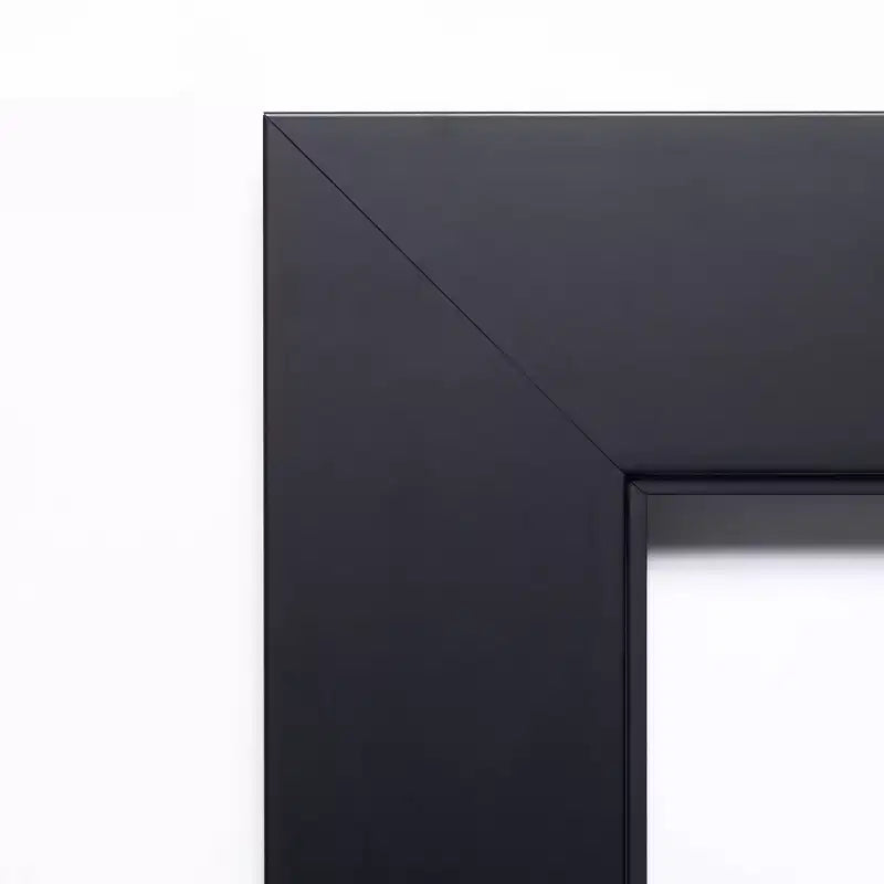 Specchio da Parete con Cornice in Legno Nero – Singolo