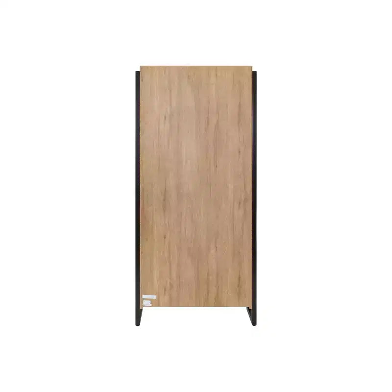 Libreria aperta a 4 ripiani marrone chiaro, alta 198 cm – Utente singolo