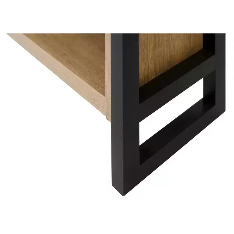 Libreria aperta a 4 ripiani marrone chiaro, alta 198 cm – Utente singolo