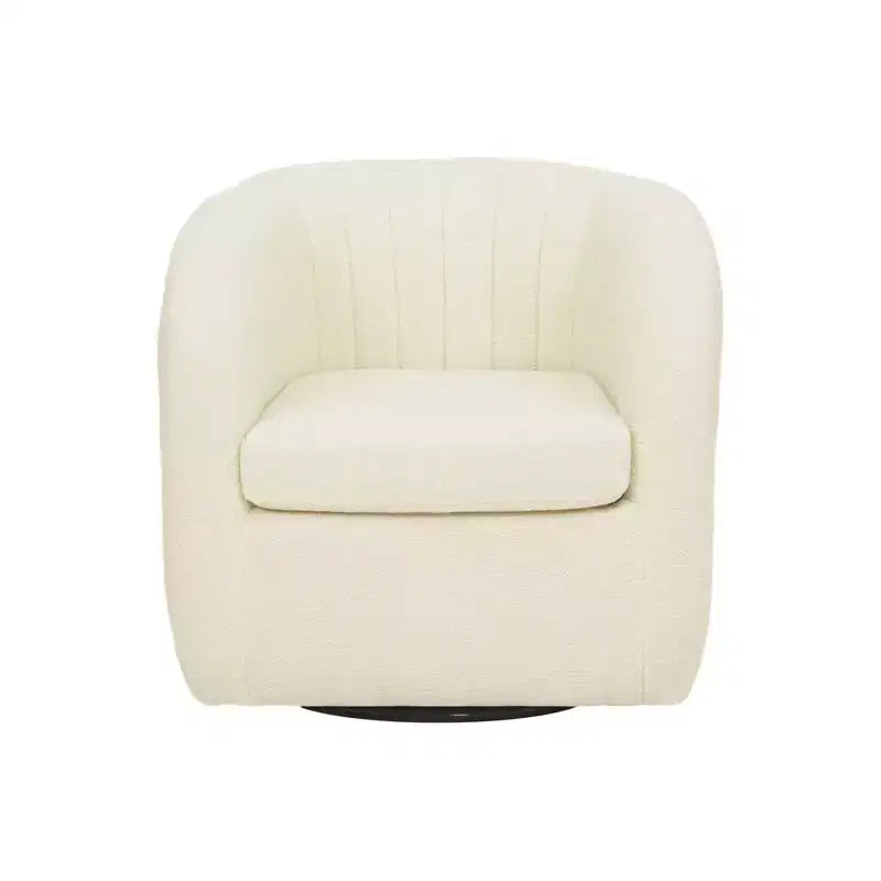 Poltrona girevole a secchiello in finto shearling, 1 posto