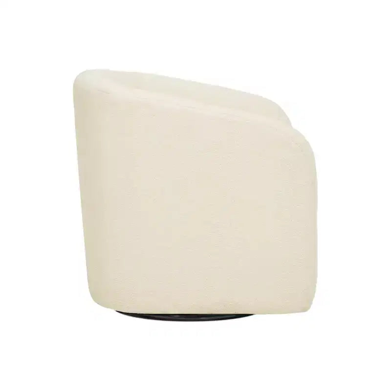 Poltrona girevole a secchiello in finto shearling, 1 posto