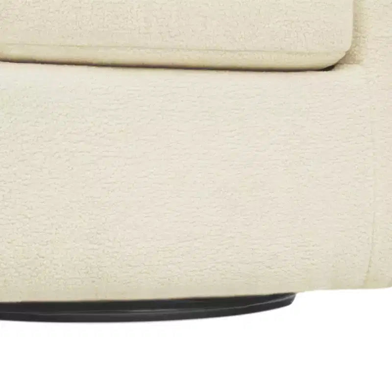 Poltrona girevole a secchiello in finto shearling, 1 posto