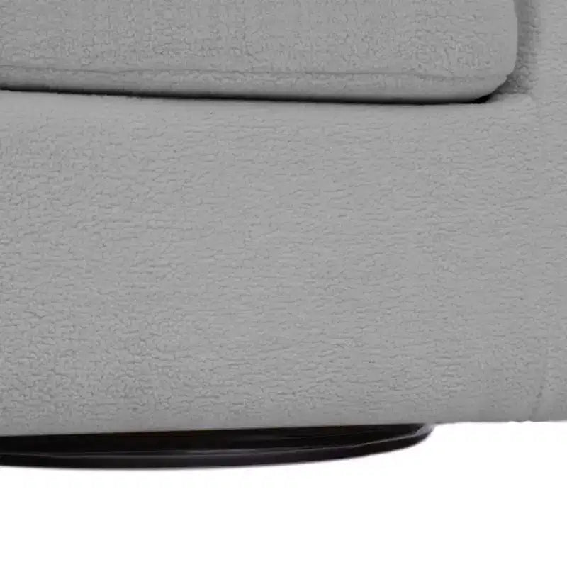 Poltrona girevole a secchiello in finto shearling, 1 posto