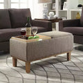 Pouf contenitore con vassoio ribaltabile, Arenaria / Nero / Antracite, 1 posto