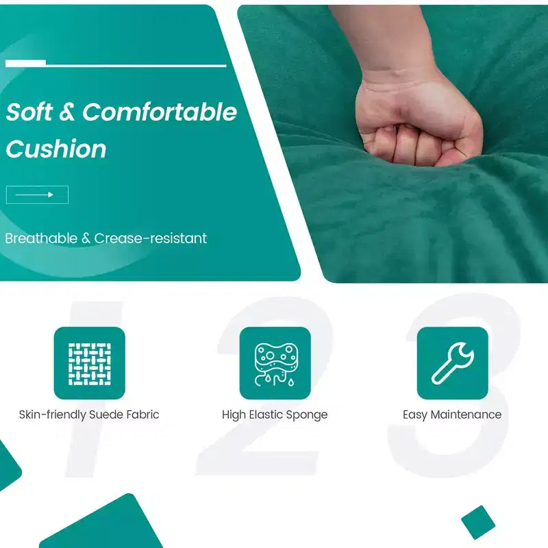 Divano componibile a 3 posti Teal con porte USB e contenitore