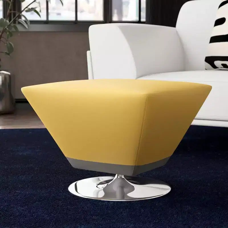 Pouf Girevole Quadrato, Similpelle, Monoposto – Colori Multipli