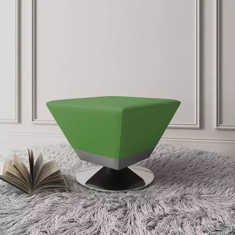 Pouf Girevole Quadrato, Similpelle, Monoposto – Colori Multipli