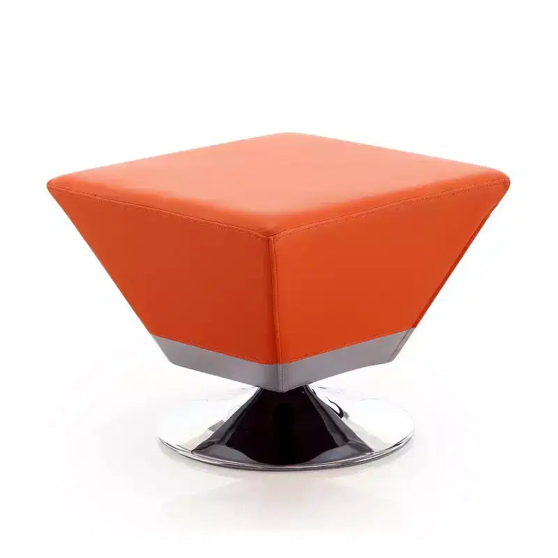 Pouf Girevole Quadrato, Similpelle, Monoposto – Colori Multipli