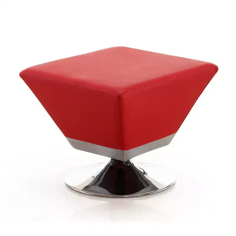 Pouf Girevole Quadrato, Similpelle, Monoposto – Colori Multipli