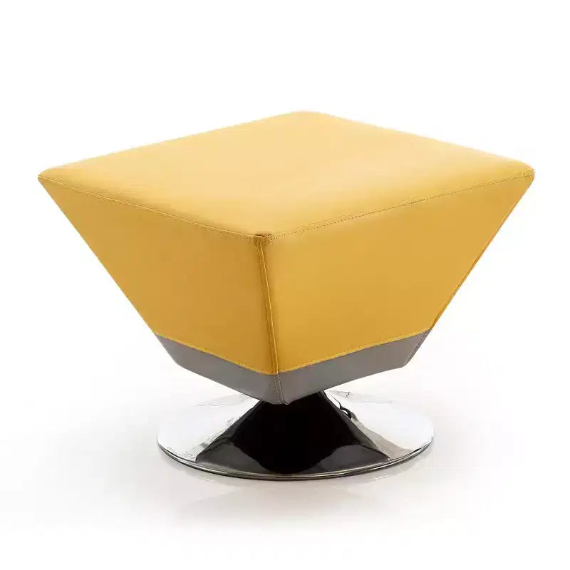Pouf Girevole Quadrato, Similpelle, Monoposto – Colori Multipli