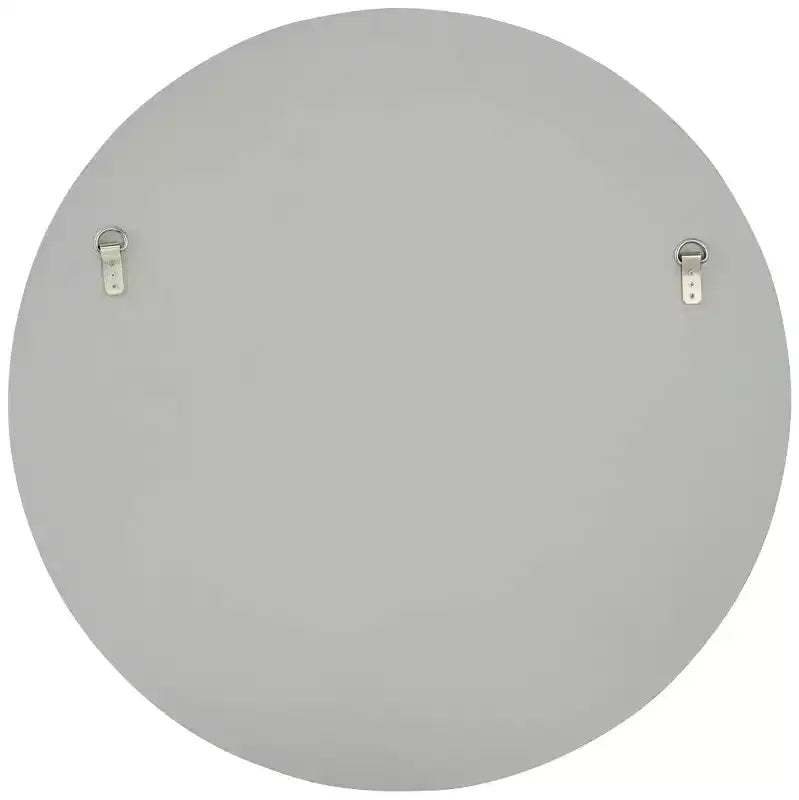 Specchio da parete rotondo, champagne opaco, vetro bisellato, singolo, 31,75"