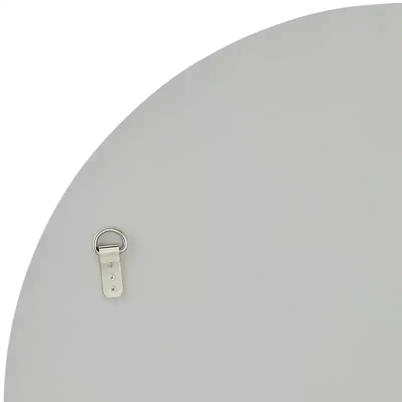 Specchio da parete rotondo, champagne opaco, vetro bisellato, singolo, 31,75"