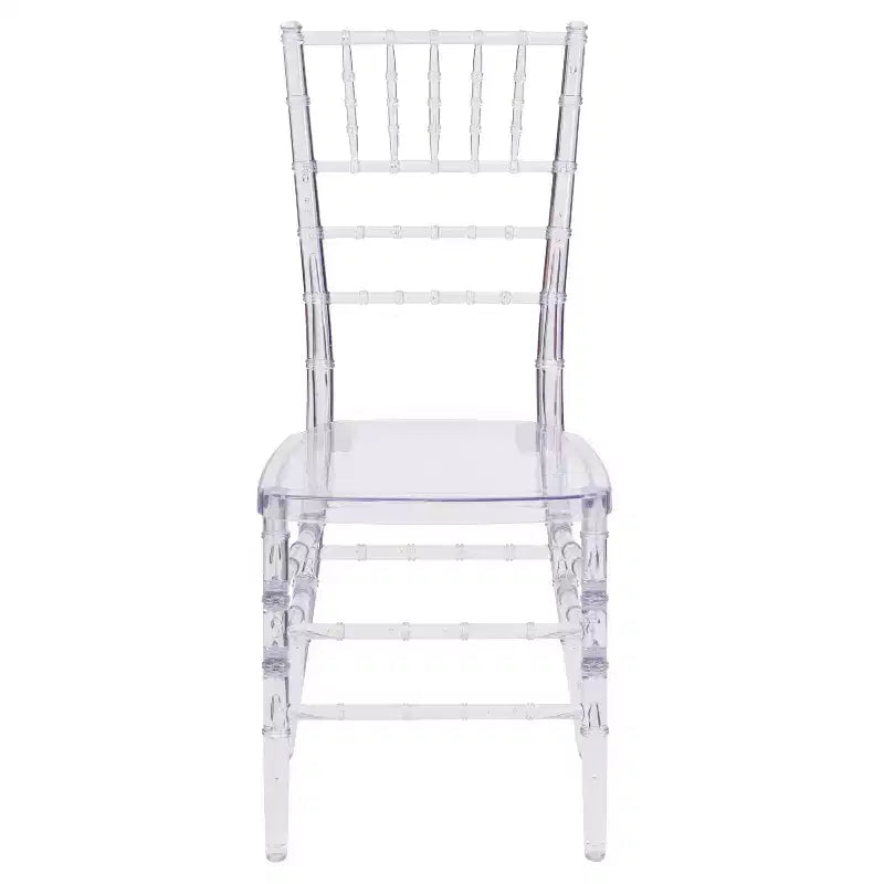 Sedia impilabile Chiavari trasparente, set da 2 (uso adulto)