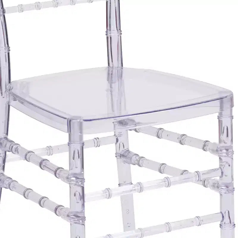 Sedia impilabile Chiavari trasparente, set da 2 (uso adulto)