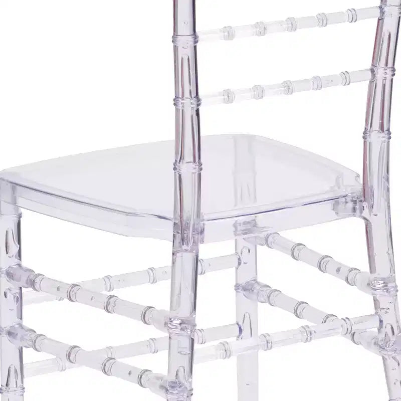 Sedia impilabile Chiavari trasparente, set da 2 (uso adulto)