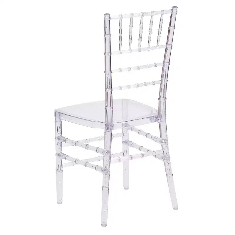 Sedia impilabile Chiavari trasparente, set da 2 (uso adulto)