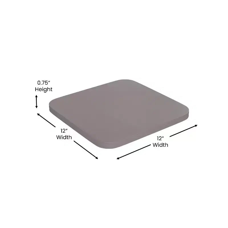 Sedile in poliresina per tutte le stagioni – Nero / Grigio / Menta / Rosso / Teak / Blu-verde acqua, per interni ed esterni, set da 4