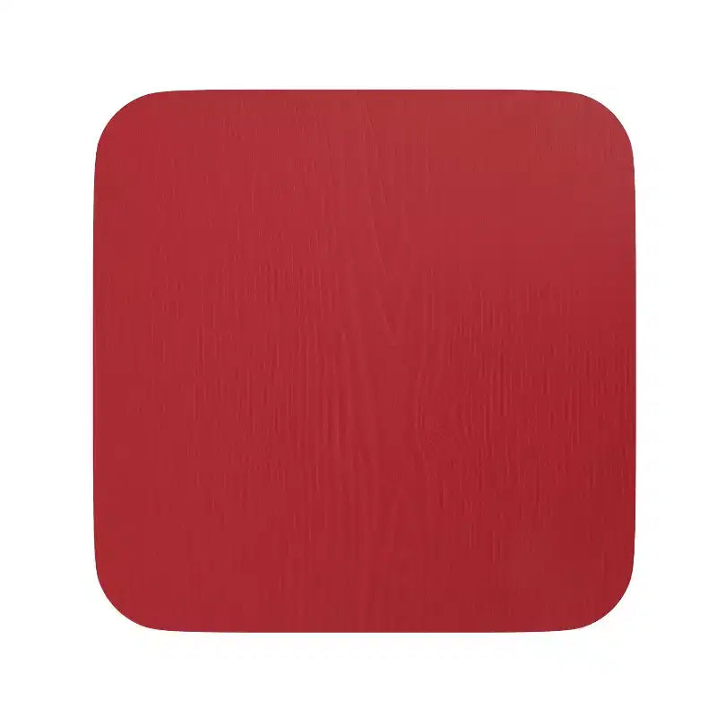 Sedile in poliresina per tutte le stagioni – Nero / Grigio / Menta / Rosso / Teak / Blu-verde acqua, per interni ed esterni, set da 4