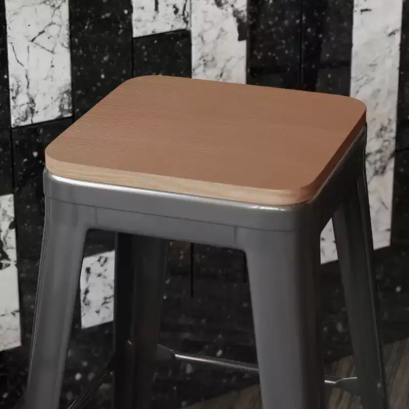 Sedile in poliresina per tutte le stagioni – Nero / Grigio / Menta / Rosso / Teak / Blu-verde acqua, per interni ed esterni, set da 4