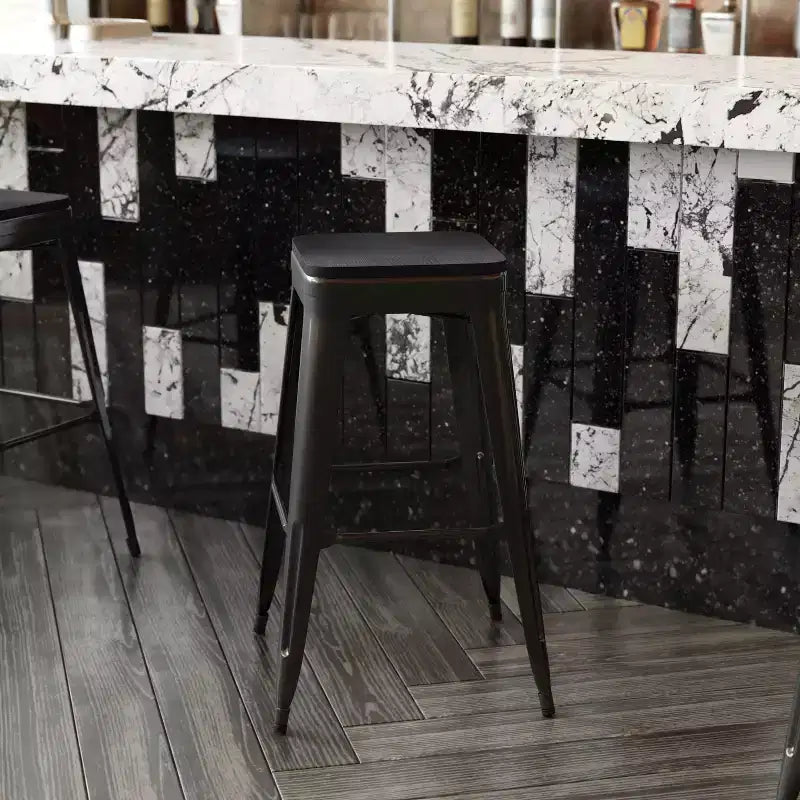 Sedile in poliresina per tutte le stagioni – Nero / Grigio / Menta / Rosso / Teak / Blu-verde acqua, per interni ed esterni, set da 4