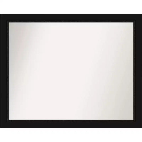 Amanti Art Avon Black Non-Beveled Bathroom Wall Mirror