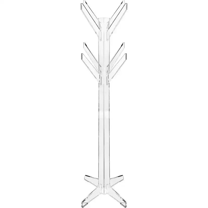Designstyles Free Standing Luxurious Acrylic Coat Rack, Heavy Duty, Beautiful Home Decor, Perfect For Hats, Clothes, and Umbrellas