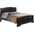 Passion Furniture Louis Philippe Upholstered Full Panel Bed