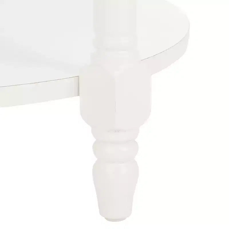 Consolle Demilune con mensola aperta, Grigio Cenere / Bianco Sporco
