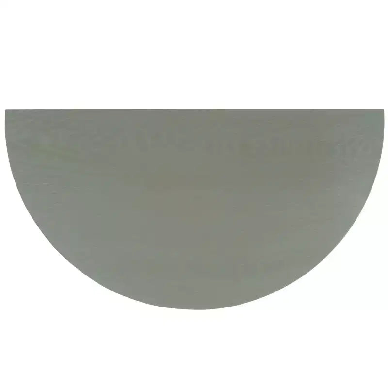 Consolle Demilune con mensola aperta, Grigio Cenere / Bianco Sporco