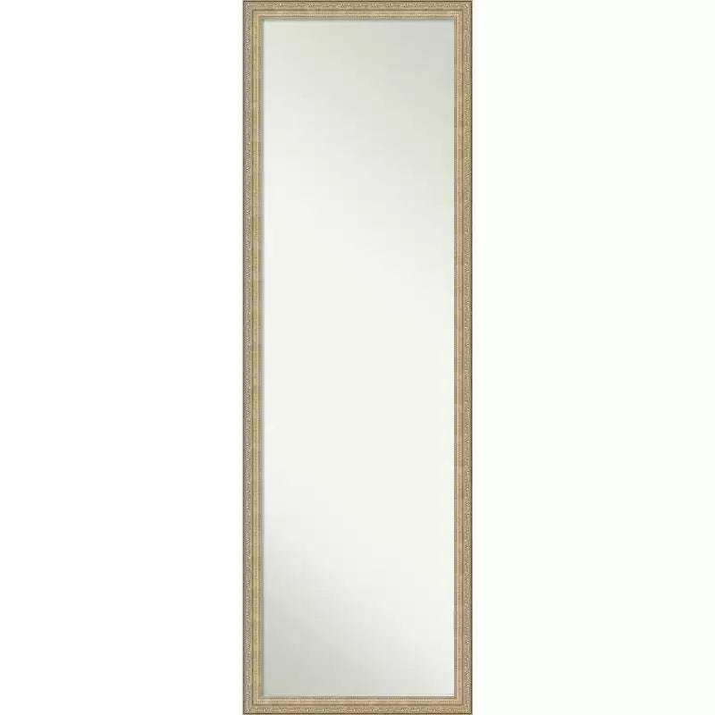 Amanti Art Paris Champagne Non-Beveled On the Door Mirror Full Length Mirror, Wall Mirror 50.25 in x 16.25 in.