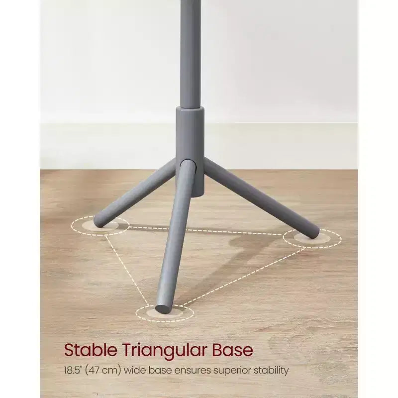 Appendiabiti ad Albero Autoportante con 8 Ganci – Nero / Noce Scuro / Grigio / Bianco