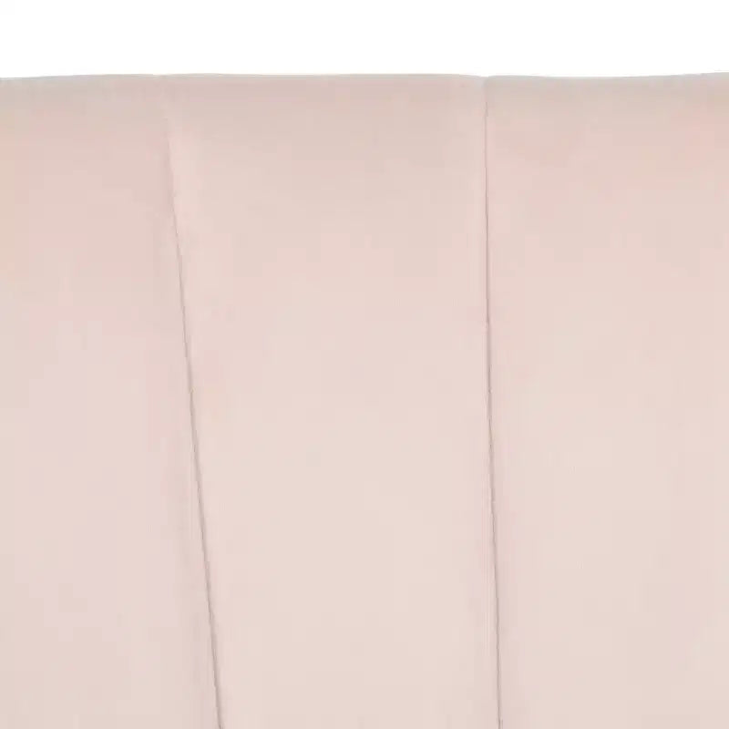 Poltrona senza braccioli di metà secolo, cipria/malva e naturale, 1 posto