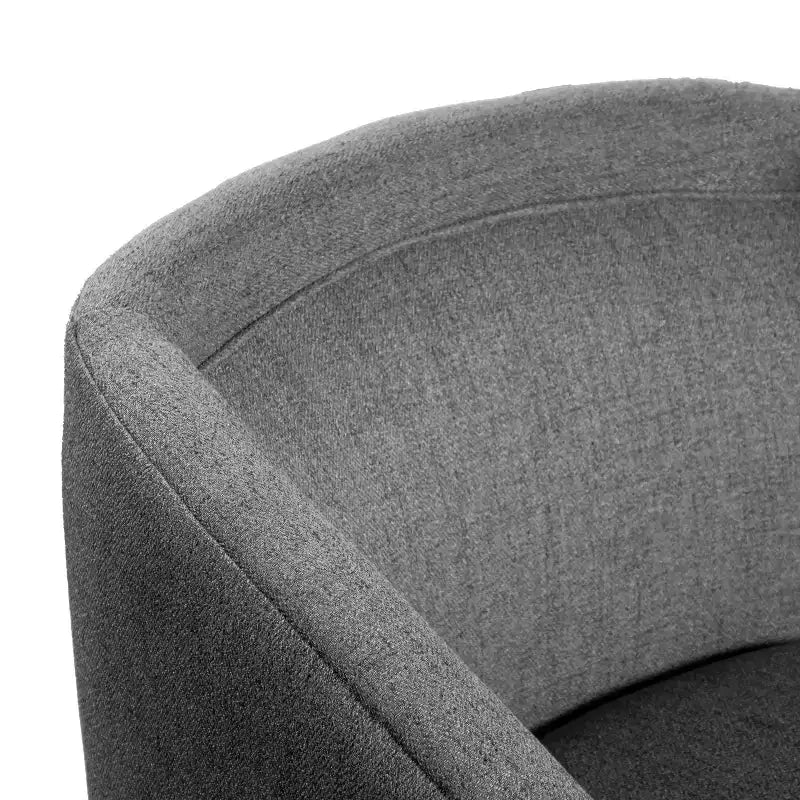 Poltrona da salotto a botte girevole con rivestimento in pelle sintetica effetto pelle in colori nero/marrone/crema/grigio e tessuto bouclé, 1 posto