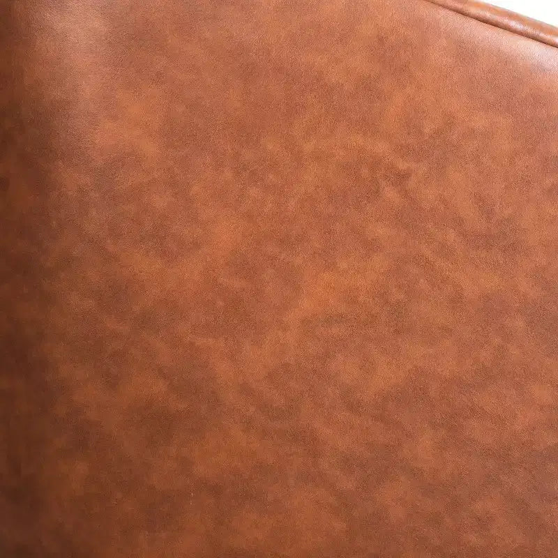 Poltrona da salotto a botte girevole con rivestimento in pelle sintetica effetto pelle in colori nero/marrone/crema/grigio e tessuto bouclé, 1 posto