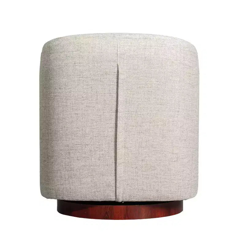 Poltrona da salotto a botte girevole con rivestimento in pelle sintetica effetto pelle in colori nero/marrone/crema/grigio e tessuto bouclé, 1 posto