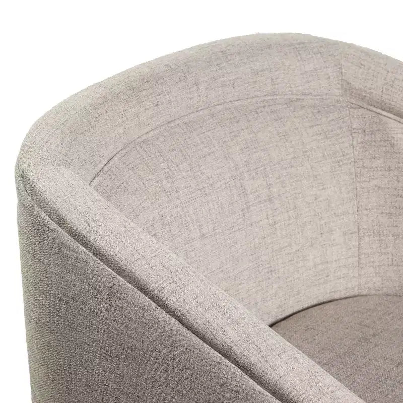 Poltrona da salotto a botte girevole con rivestimento in pelle sintetica effetto pelle in colori nero/marrone/crema/grigio e tessuto bouclé, 1 posto