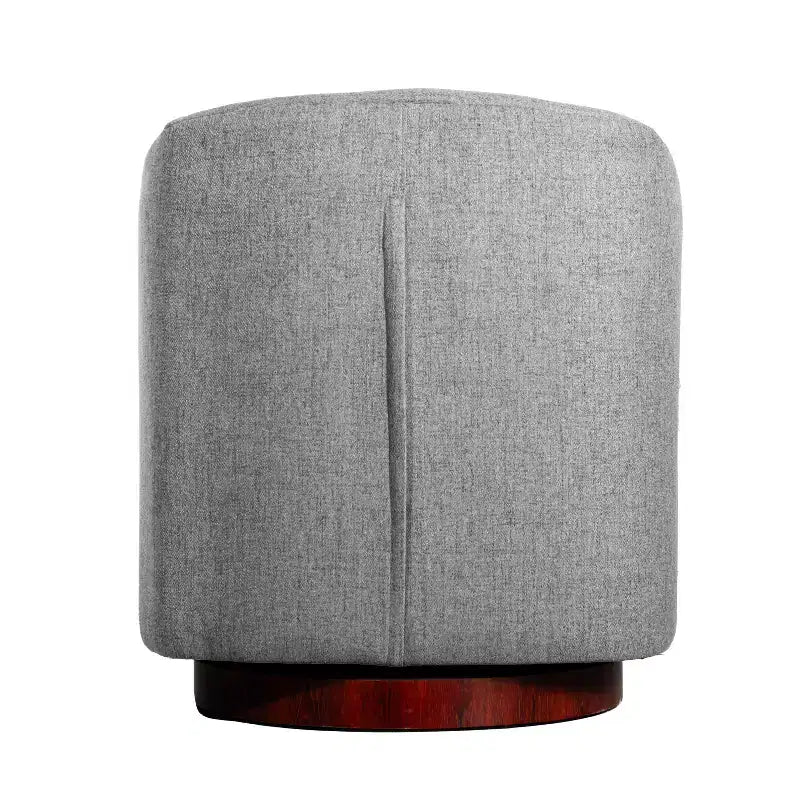 Poltrona da salotto a botte girevole con rivestimento in pelle sintetica effetto pelle in colori nero/marrone/crema/grigio e tessuto bouclé, 1 posto