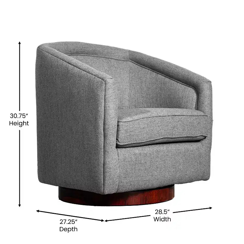 Poltrona da salotto a botte girevole con rivestimento in pelle sintetica effetto pelle in colori nero/marrone/crema/grigio e tessuto bouclé, 1 posto