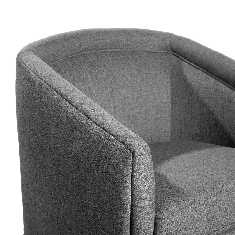 Poltrona da salotto a botte girevole con rivestimento in pelle sintetica effetto pelle in colori nero/marrone/crema/grigio e tessuto bouclé, 1 posto