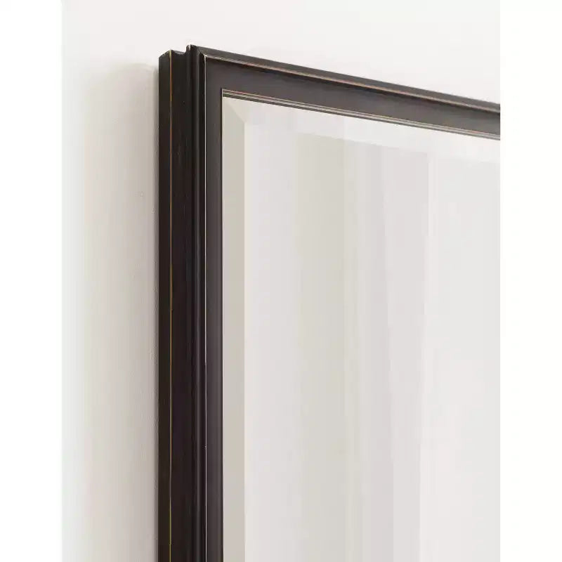Specchio da parete rettangolare nero, singolo, 45x60 cm